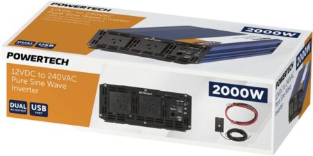 2000 Watt 12VDC to 230VAC Pure Sine Wave Inverter - Image 2
