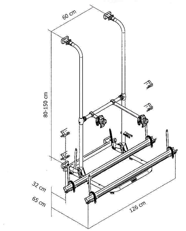 thule bike box dimensions