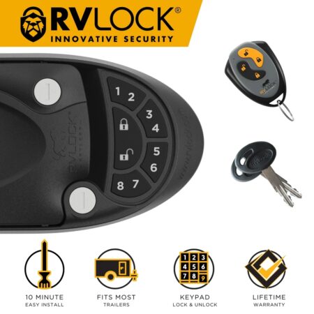 RVLOCK V4.0 - FULL METAL RIGHT HAND WITH INTEGRATED KEYPAD FOR RV'S-ROCKWOOD - Image 2