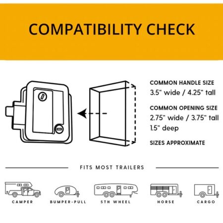 RVLOCK V4.0 - FULL METAL RIGHT HAND WITH INTEGRATED KEYPAD FOR RV'S-ROCKWOOD - Image 6