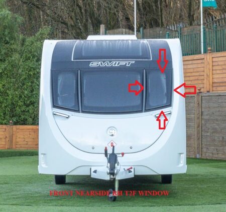 Swift Dometic Polyplastic Front Nearside RH T2F Window - Image 3