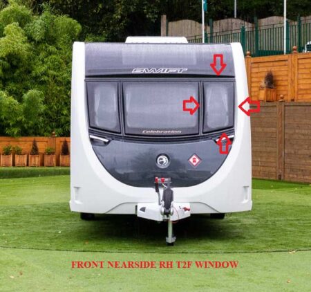 Swift Dometic Polyplastic Front Nearside RH T2F Window
